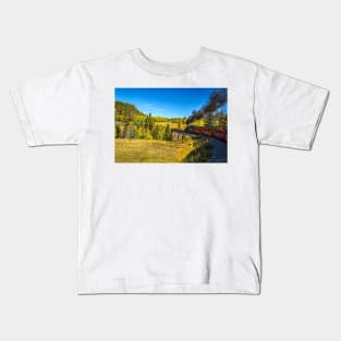 Cumbres and Toltec Narrow Gauge Railroad Route Kids T-Shirt